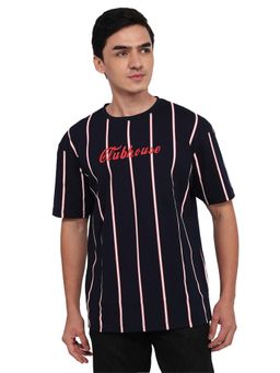 Park Avenue - Navy Blue Slim Fit T-Shirt