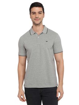 Park Avenue - Dark Grey Slim Fit Polo T-Shirt