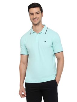 Park Avenue - Light Green Slim Fit Polo T-Shirt