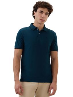 Park Avenue - Dark Teal Slim Fit Polo T-Shirt