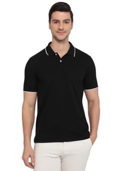 Park Avenue - Black Slim Fit Polo T-Shirt