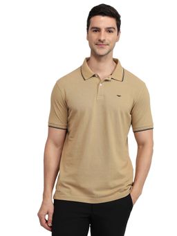 Park Avenue - Medium Brown Slim Fit Polo T-Shirt