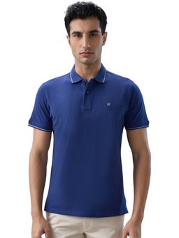 Raymond - Modern Fit Dark Blue Polo T-Shirt