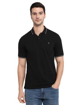 Raymond - Modern Fit Black Polo T-Shirt