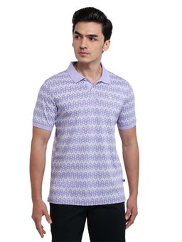 Parx - Light Lavender Regular Fit Polo T-Shirt