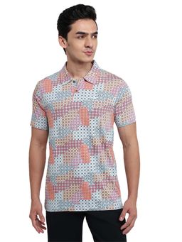 Parx - Multi-Colour Regular Fit Polo T-Shirt