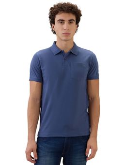 Parx - Regular Fit Dark Blue Polo T-Shirt