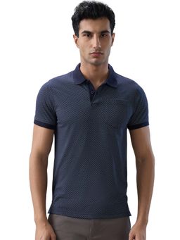Parx - Regular Fit Dark Blue Polo T-Shirt