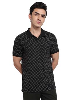 Parx - Black Regular Fit Polo T-Shirt