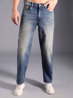 High Star - Men Tapered Fit Light Fade Cotton Jeans