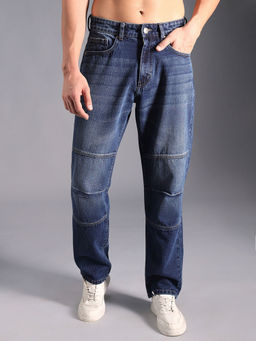 High Star - Men Straight Fit Clean Look Light Fade Cotton Jeans