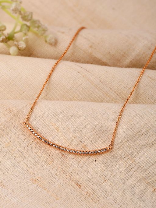 Shoshaa Gold-Plated Ad Stones-Studded Handcrafted Chain