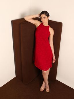 FableStreet - Red Mini Dress