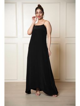 Urban Sundari - Black Women's Straight Maxi Dress