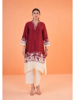 ORIGANI - Maroon Eternal Kurta and Pant