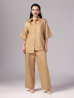 Sunanta Madaan - Beige Colour Co-Ord (Set of 2)