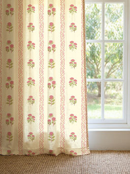 Urban Space - 100% Cotton Curtain 5Ft, Grove Pink (Pack of 2)