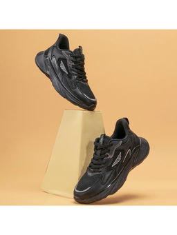 Red Tape - Men Solid Black Walking Shoes