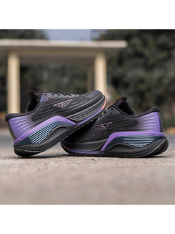 Red Tape - Men Textured Black & Blue Walking Shoes
