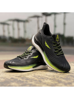 Red Tape - Men Textured Neon Black Walking Shoes