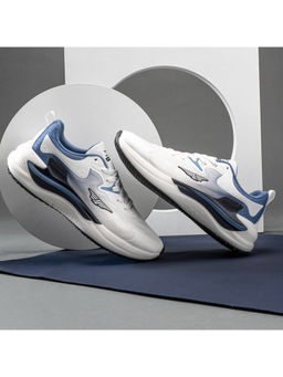Red Tape - Men Solid White & Blue Athleisure Running Shoes