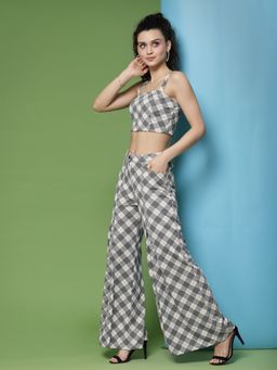 KASSUALLY - Women Checks Co-Ord (Set of 2)