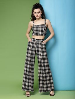 KASSUALLY - Womens Checks Co-Ord (Set of 2)