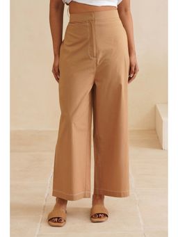 MIDORI BY SGV - Tan Women Cotton Dual Stitch Pant