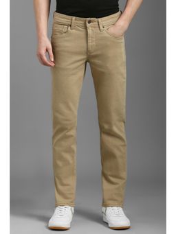 Louis Philippe - Men Khaki Dark Slim Fit Jeans
