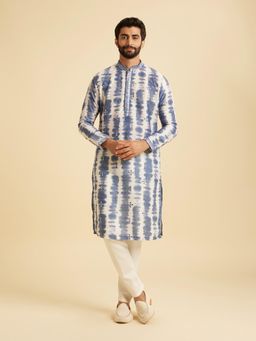 Manyavar - Blue Kurta with Pyjama Set for Men