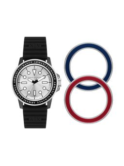 ARMANI EXCHANGE - Black Strap Casual Watch Ax7136Set