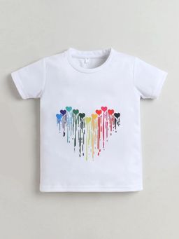 Hopscotch - White Graphic Round Neck T-Shirt