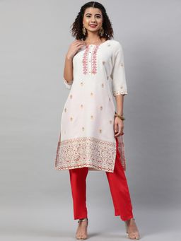 STREET 9 - Embroidered Kurta With Pant
