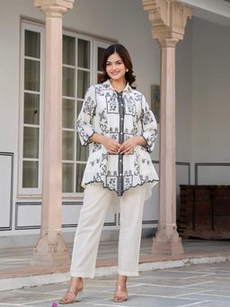 M MARCH LABEL - Women’S Off-White Cotton Co-Ord Set
