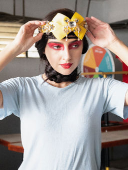 Odette - Yellow Transparent Crystal Hairband