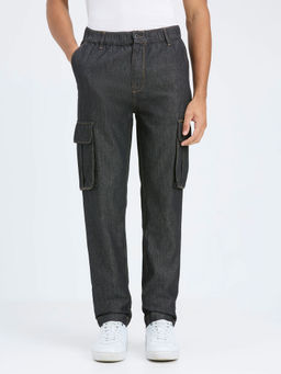 Pepe Jeans - Men Black Mid Rise Denim Cargo