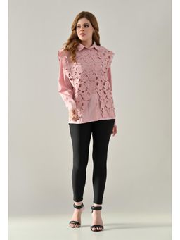 ANNY - Women Pink Dual Charm Layered Shirt