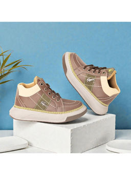 FREEPLAY - Kids Brown Lightweight Casual Sneakers