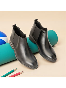 FREEPLAY - Boys Black Classic Chelsea Boots