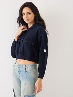 Spykar - Women Full Sleeves Regular Fit Sweatshirt