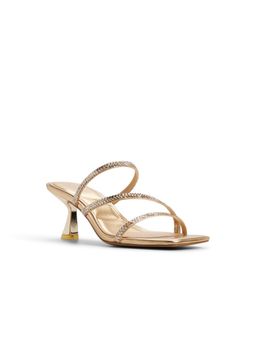 Aldo - Avelinne-B Womens Gold Spool Heels
