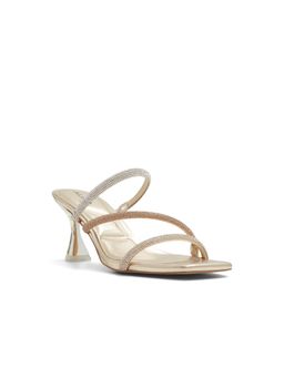 Aldo - Jewella-B Womens Gold Spool Heels