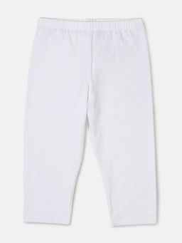 Jockey - AG18 Girls Super Combed Cotton Elastane Capri - White
