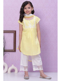 Biba - Yellow Relaxed Fusion Wear (Set of 3) (5)