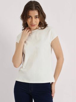 FableStreet - Cotton Crew Neck T-Shirt - White