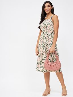 Kibo - Beige Polyester Dress