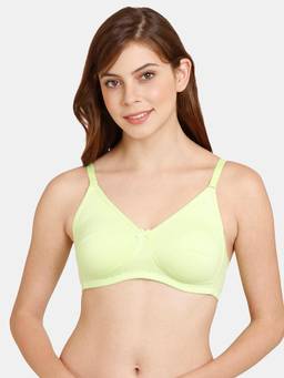 Zivame - Rosaline Non-wired 3/4th Coverage T-shirt Bra - Sharp Green Green