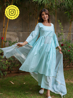 Bud & Tulip - Isvari Kurta with Pant and Dupatta (Set of 3)