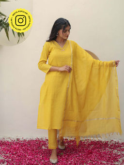 Bud & Tulip - Mustard Straight Co-Ord (Set of 3)