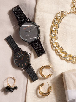 Joker and Witch - Joker & Witch Marie Watch & Jewellery Gift Set For Both Men And Women - JWGS34